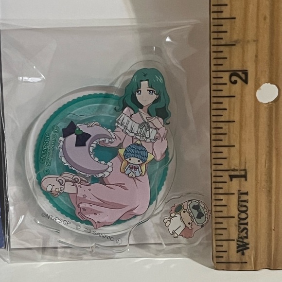 2023 Sailor Moon x Sanrio Small Acrylic Stand - Sailor Neptune/Little Twin Stars - Picture 4 of 5
